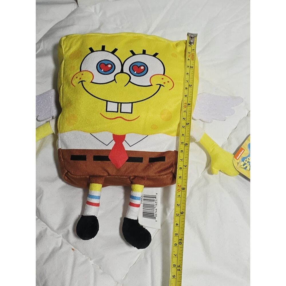 Nickelodeon SpongeBob SquarePants CUPID Angel Valentines 10” Plush Retired - Picture 5 of 10